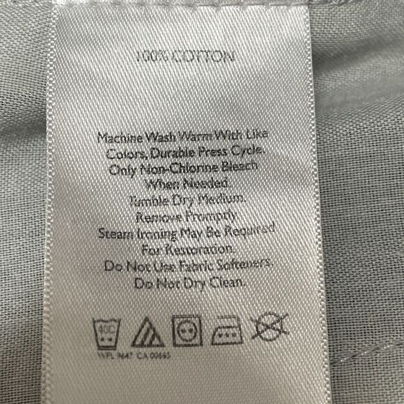 Eddie Bauer Pants Mens 34 Grey Straight Leg Flat Front Outdoor Casual Cotton - Picture 13 of 13